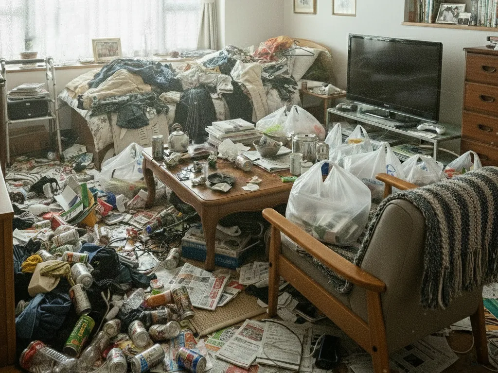 お片付け前の部屋