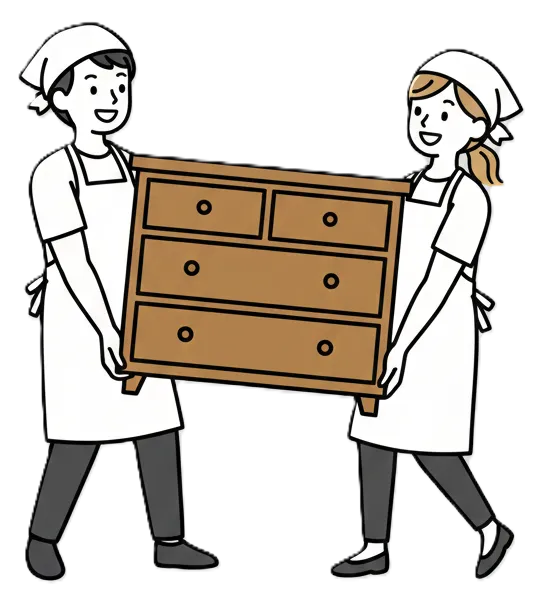 家具や家電の配置換えのイメージ